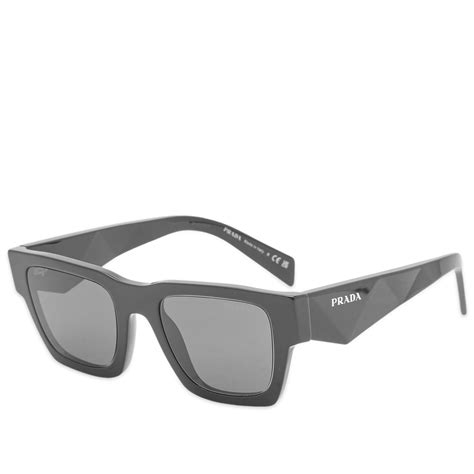 Prada PR A06S 50 Dark Grey & Black Sunglasses.